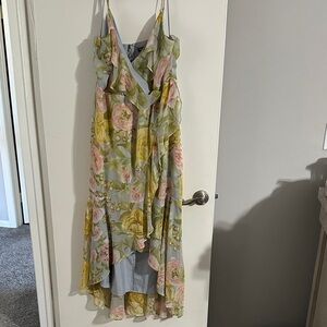 Express Floral Dress with Zipper